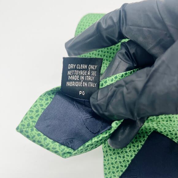 Dunhill Silk Men's Tie Green Made in Italy - Picture 5 of 7